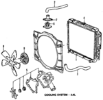 4401729 - Cooling System: Radiator for Dodge: B150, B250, B350 Image