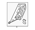 72680T7WA01 - Body: Handle, Outside for Honda: HR-V Image