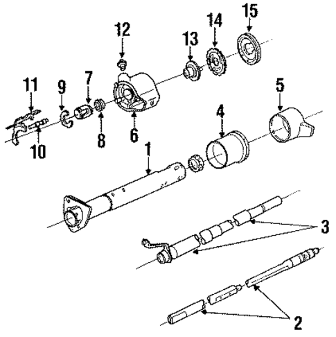 Steering Column Assembly for 1991 GMC Syclone #0