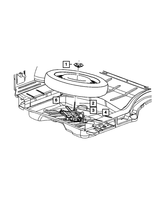 6505614AA - Wheels, Covers and Jacks: Square Neck Bolt for Mopar Image image