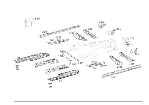 Front Floor for 2012 Mercedes-Benz C350 #0