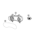 68272583AA - : Instrument Cluster Mask for Mopar Image