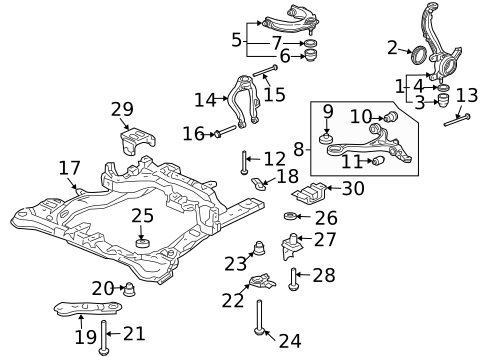 Suspension Components for 2008 Acura TSX #0