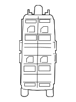 22187093107J22 - Electrical: Door Window Switch for Mercedes-Benz Image