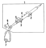 MB412419 - Steering: Column Assembly for Mitsubishi Image