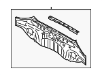 52401VC0109P - Body: Rear Body Panel for Subaru Image