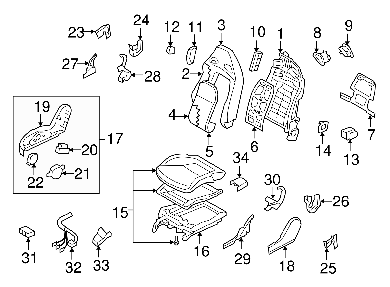 Side Impact Inflator Module - Nissan (Y85H0-JF00A)