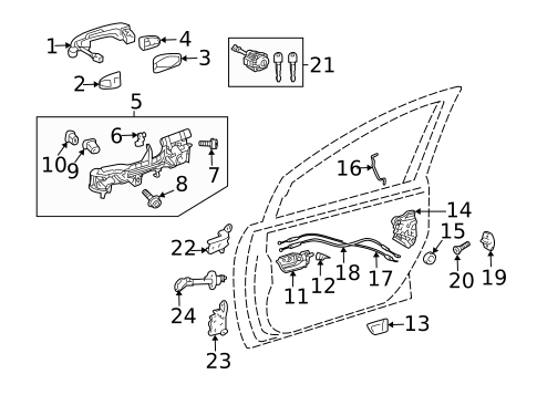 Front Door for 2015 Toyota Prius #0