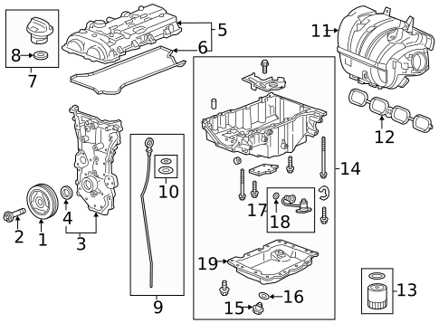 Engine Parts for 2018 Buick Envision #1