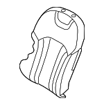 88460B1520PPS - : 2018-2020 Genesis G80 - Seat Back Cover for Genesis: G80 Image