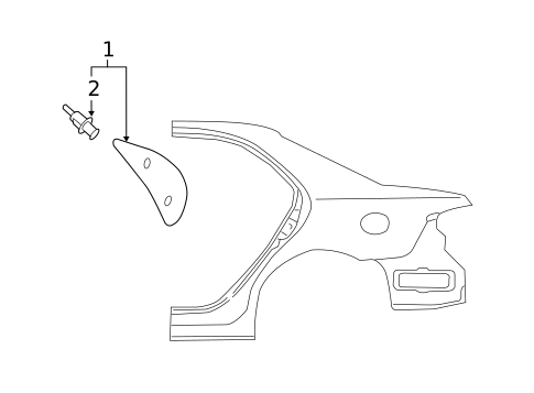 Exterior Trim - Quarter Panel for 2006 Mazda 6 #0