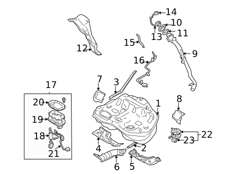 Fuel System Components for 2002 Subaru Legacy #0