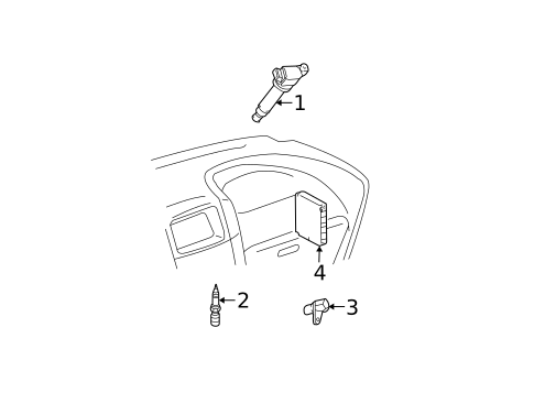 Ignition System for 2003 Lexus ES300 #0