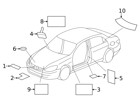 Labels for 2021 Honda Accord #0