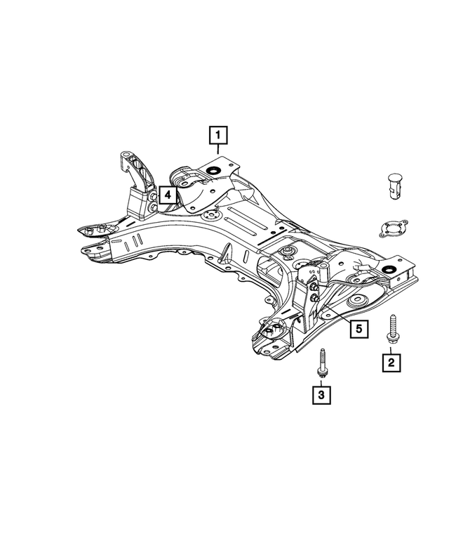 68453586AE - Front Suspension: Front Suspension Crossmember for Mopar Image