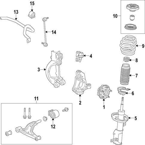 Front Suspension for 2011 Buick LaCrosse #0