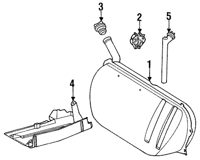 1244700005 - Fuel System: Filler Cap for Mercedes-Benz Image