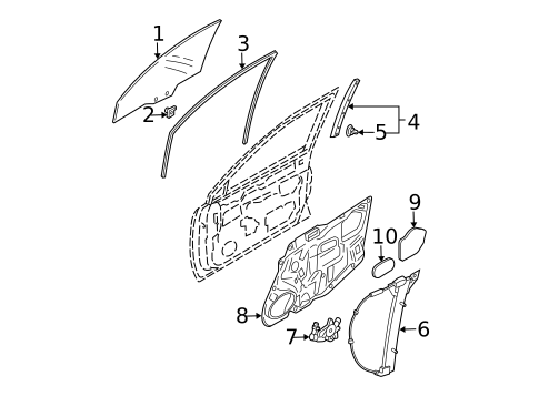 Front Door for 2005 Mazda 6 #1