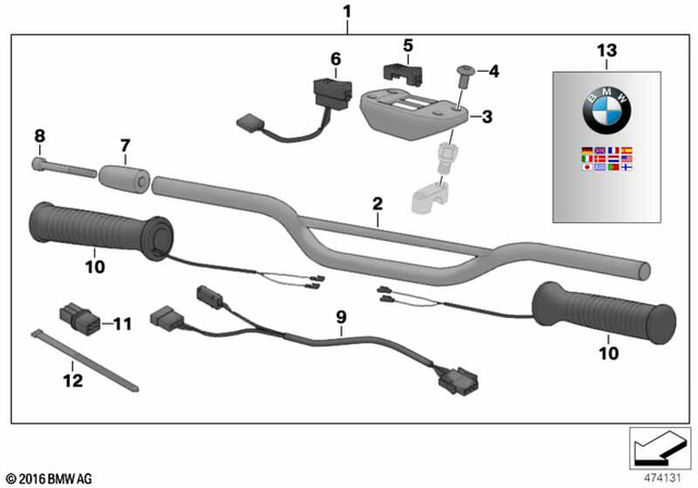 46637652163 - : Switch Support            for BMW-Motorrad Image