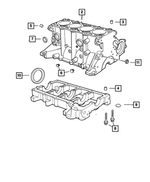 4694106 - Engine 2.0L Four Cylinder: Engine Block To Bedplate Dowel for Chrysler: PT Cruiser, Sebring, Voyager | Dodge: Caravan, Neon, Stratus, Viper | Jeep: Liberty, Wrangler | SRT: Viper Image