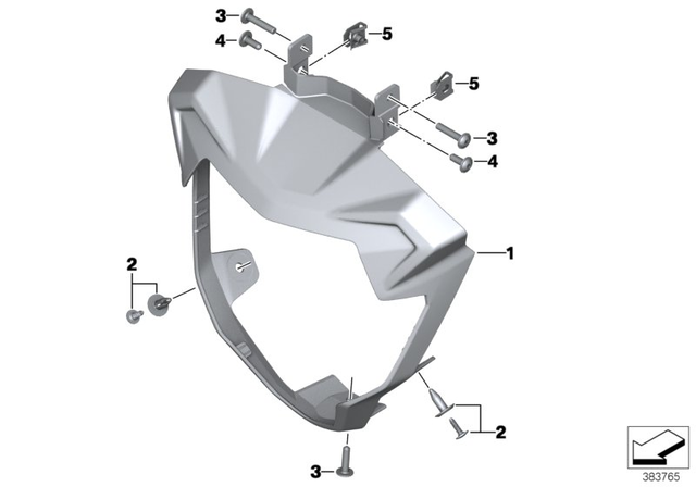 46638546234 - Frame and Mounting Parts: Headlight Cover -  for BMW-Motorrad Image