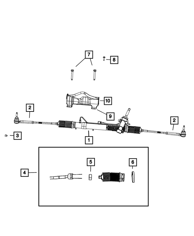 RL006523AD - Steering: Rack And Pinion Gear for Chrysler: Town &amp; Country | Dodge: Grand Caravan Image