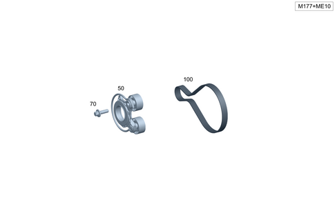 Belt, Belt Tensioner, Guide Pulley for 2026 Mercedes-Benz AMG GT 63 Pro #0