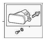8685824 - Electrical: Fog Lamp Assembly for Volvo: S40, V50 Image