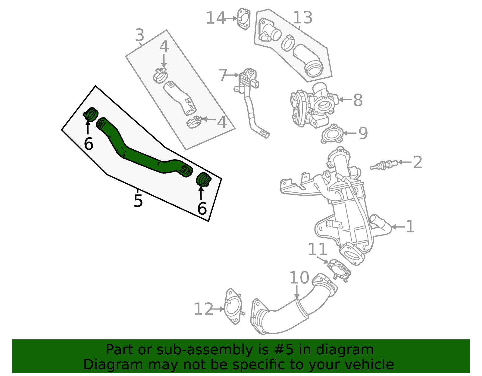 2020-2024 GM Exhaust Gas Recirculation Cooler Inlet Pipe 55515780 | OEM ...