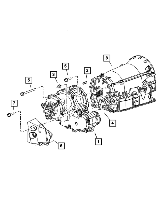 RL001953AI - Transfer Case Model MS140: Transfer Case for Mopar Image