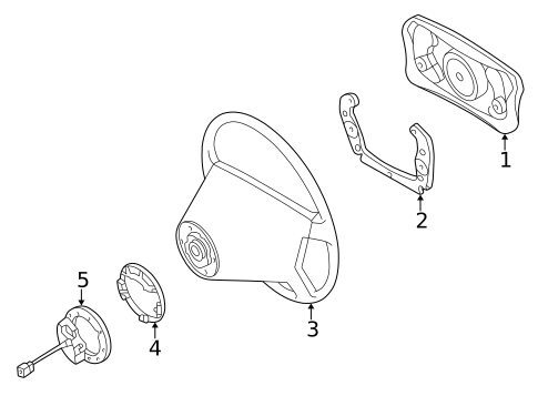 Steering Wheel & Trim for 1998 Mercedes-Benz E430 #0