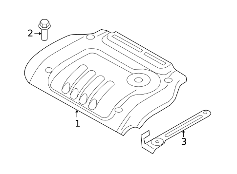 Engine Appearance Cover for 2004 Hyundai Sonata #0