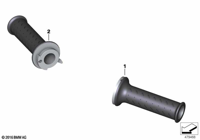 61318537943 - Steering: Handle Left -  for BMW-Motorrad Image