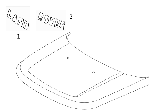 Exterior Trim - Hood for 2013 Land Rover LR4 #0