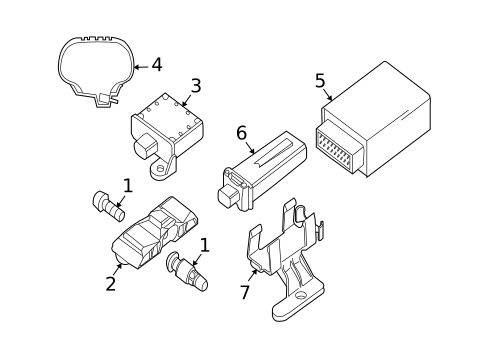 Tire Pressure Monitor Components for 2009 BMW M3 #0