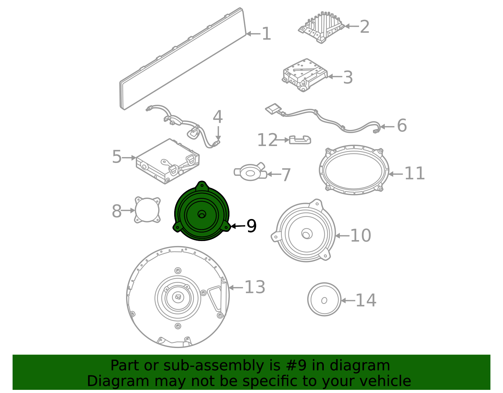 2025-2026 Nissan Rear Dr Speaker 28155-7LA2A | OEM Parts Online