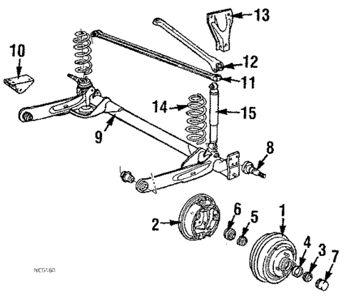 Rear Brakes for 1989 Chrysler LeBaron #0