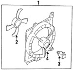 214814B200 - Cooling System: Fan Assembly for Nissan: 200SX, Sentra Image