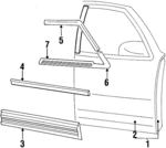 4443860 - Body: Door Shell for Chrysler: LeBaron | Dodge: Spirit Image