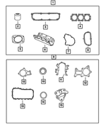 68029544AD - 3.3L Gas; Engine: Engine Lower Gasket Package for Mopar Image