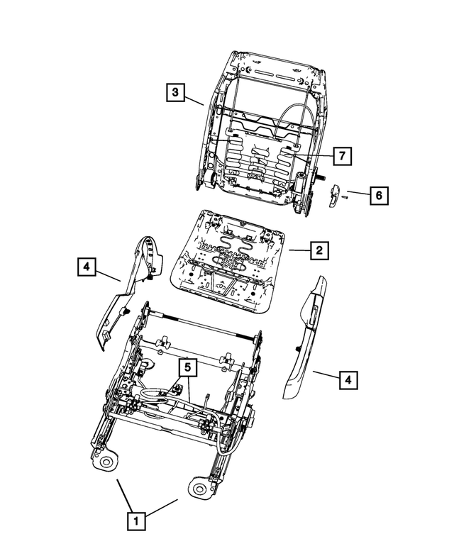68102017AA - Interior Trim: Support Lumbar for Mopar Image