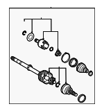 4234042081 - : Axle Assembly for Subaru Image