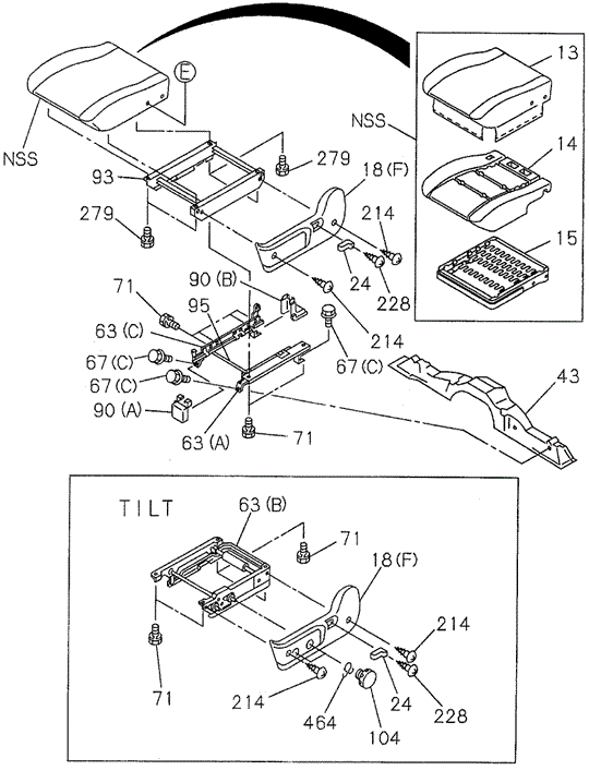 Front Seat (2) (Base) for 1997 Acura SLX #0