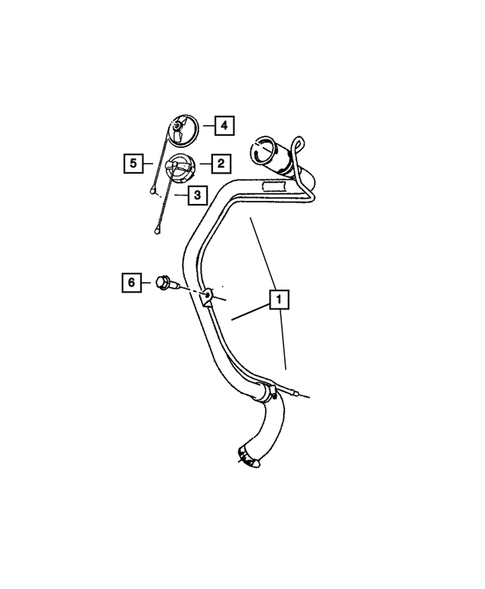 Fuel Tank Filler Tube for 2008 Dodge Caliber #0