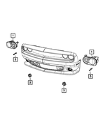 68378876AB - Electrical: Headlamp, Right for Mopar Image