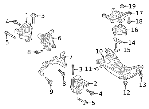 Engine & Trans Mounting for 2023 Audi SQ5 Sportback #0