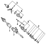 21012886 - Suspension: Axle Assembly for Saturn: SC1, SC2, SL, SL1, SL2, SW1, SW2 Image