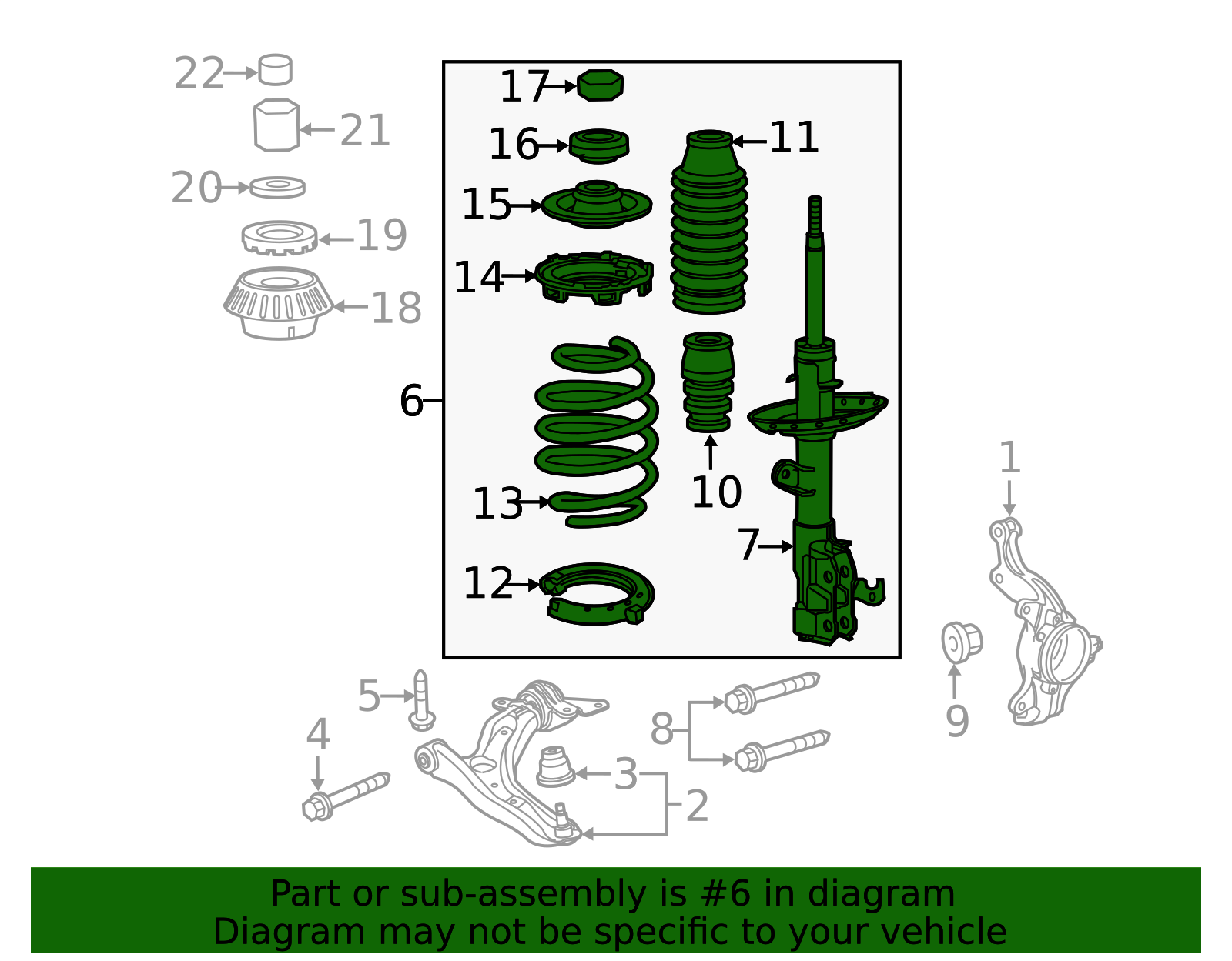 51620-SZT-A81 - 2013-2015 Honda CR-Z - Shock Absorber Assembly L