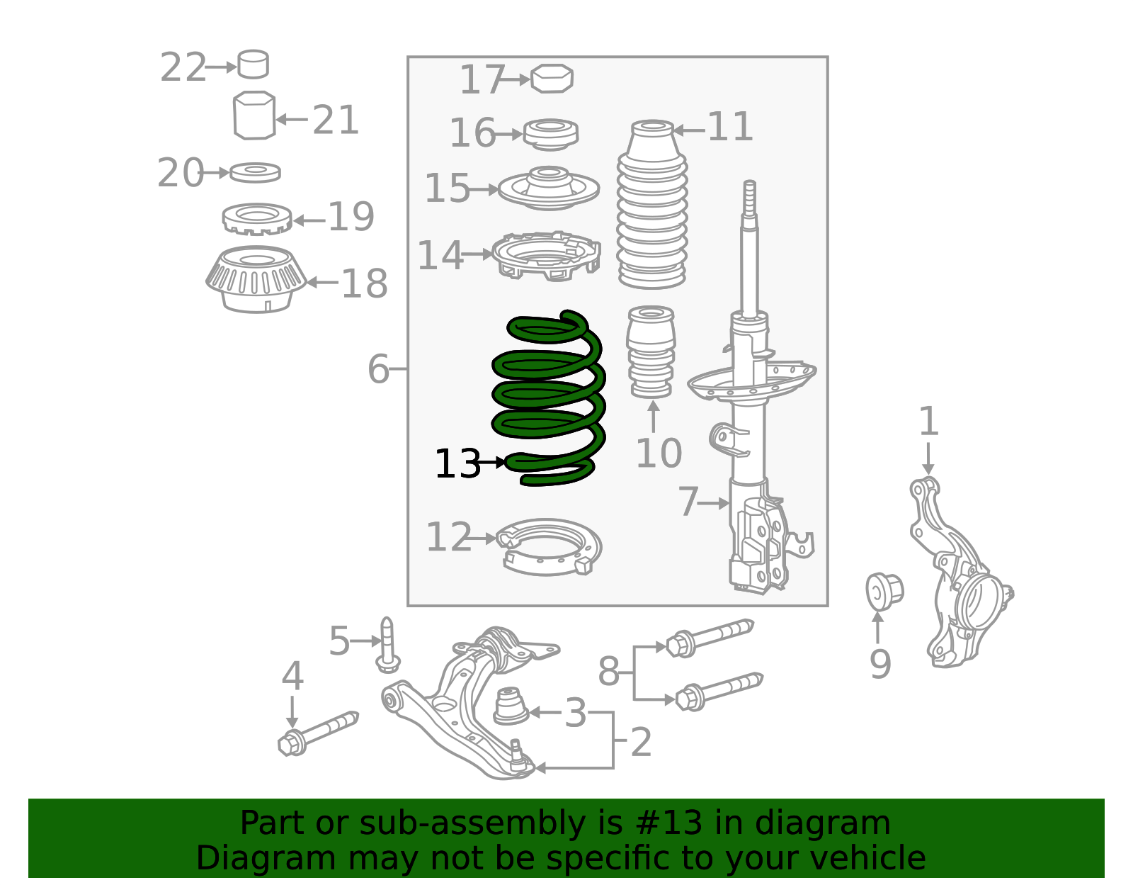 2011 Honda CR-Z Coil Spring 51401-SZT-A12 | OEM Parts Online