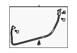6786224060 - Body: Surround Weather-strip for Lexus: RC F, RC200t, RC300, RC350 Image